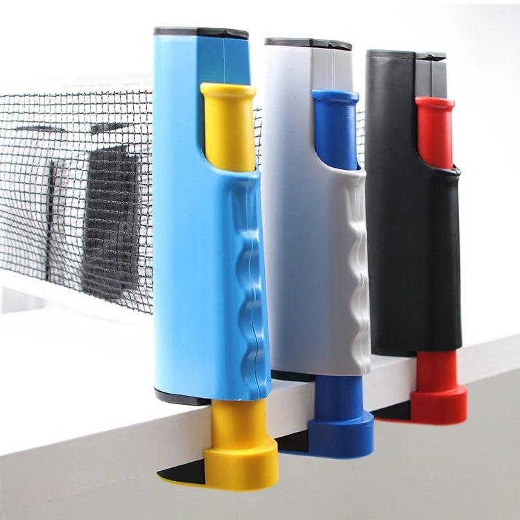 PingPongPlay™ - Set de Mesa de Ping Pong Pelotas y Red Ajustable para Jugar en Cualquier Lugar