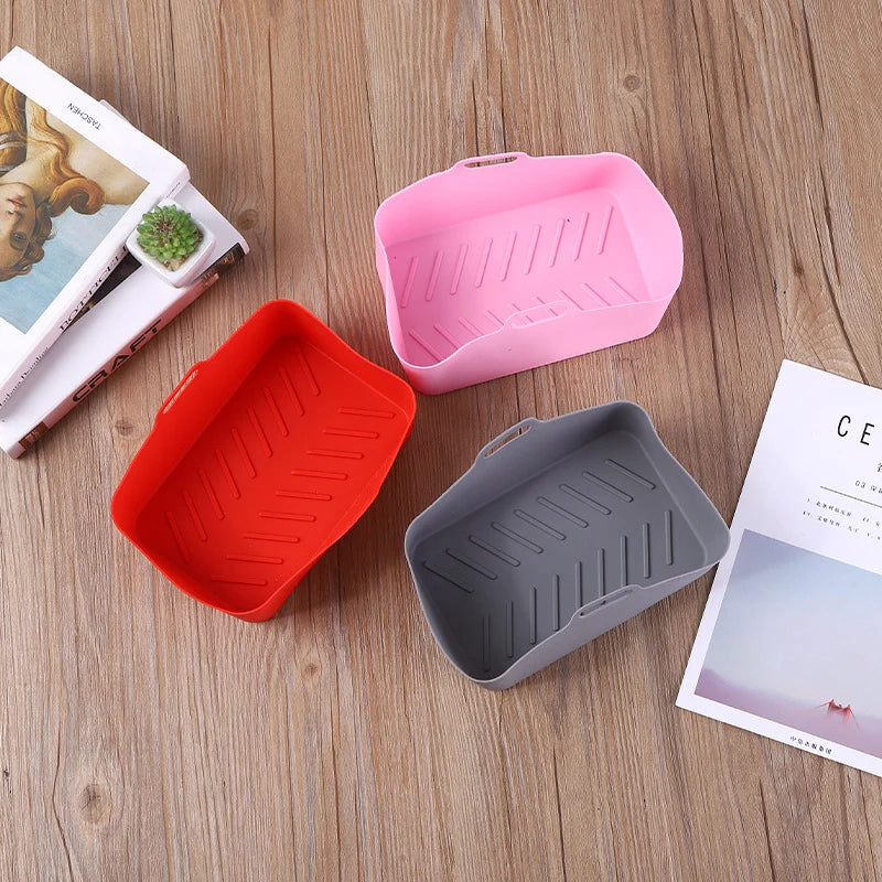 FryerPot™ - Set de 2 Ollas de Silicona para Freidora, Segura y Resistente al Calor