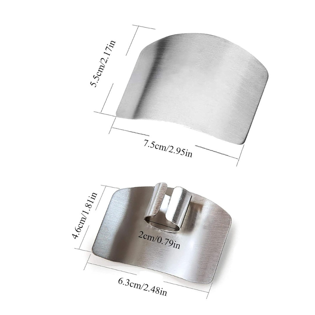 Pack de 2 Protectores de dedos para cortar verduras