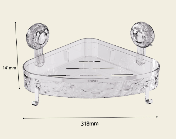 EdgeLux™ – Estante Esquinero Minimalista de baño