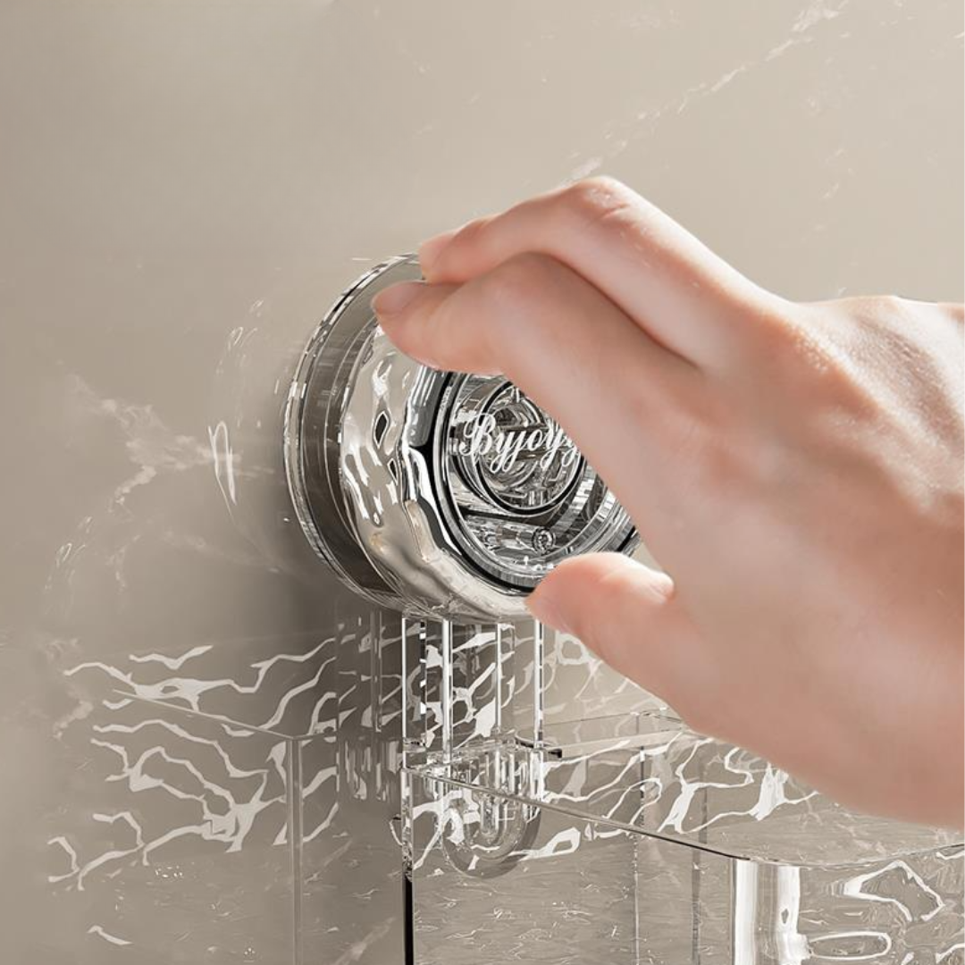 InvisibleRack™ - Estante Minimalista de baño resistente con sistema de drenaje