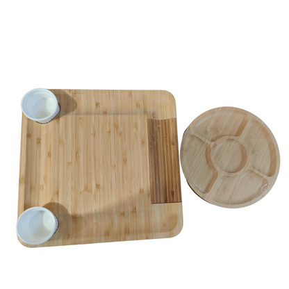 Bamboo Cheese Board™ - Set Premium de Tablas de Queso de Bambú con Accesorios
