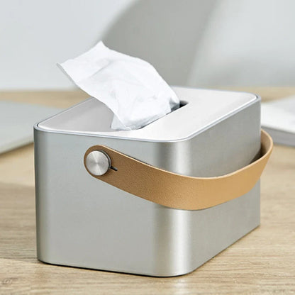 TissueStash™ - Caja Portátil de Pañuelos Ligero y Original para Oficina y Hogar