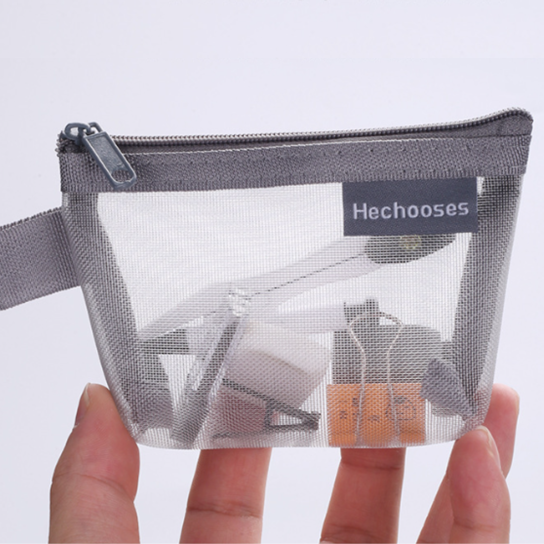 TriMesh - Pack de 3 Monederos de Malla de Nylon