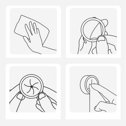 RoundHook - Pack de 4 Colgadores Redondos para Toallas