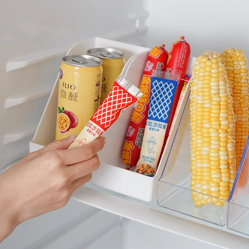 SpaceBins™ - Set de 2 Contenedores de Almacenamiento para el Hogar y Refrigeradora: Maximiza tu Espacio con Estilo