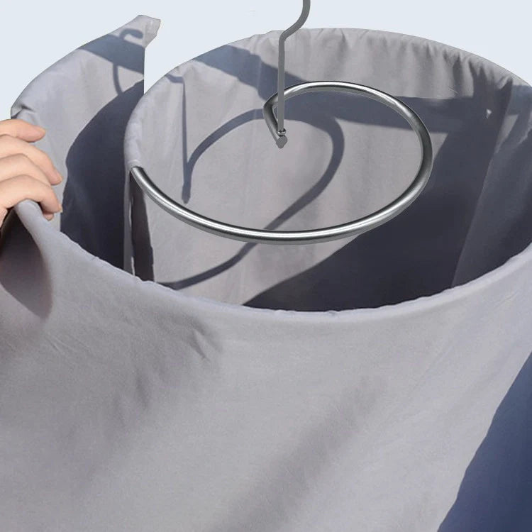 SpiralDry™ - Pack de 2 Tendederos de Sábanas en Espiral de Acero Inoxidable para Ropa de Cama y Mantas para un Secado Uniforme