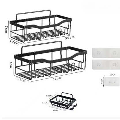 SteelRack™ - Estante Metálico de 5 Piezas Organizadoras para Baño o Cocina