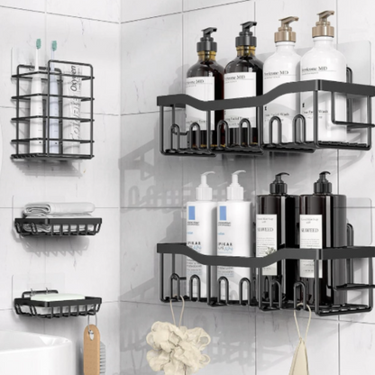 SteelRack™ - Estante Metálico de 5 Piezas Organizadoras para Baño o Cocina