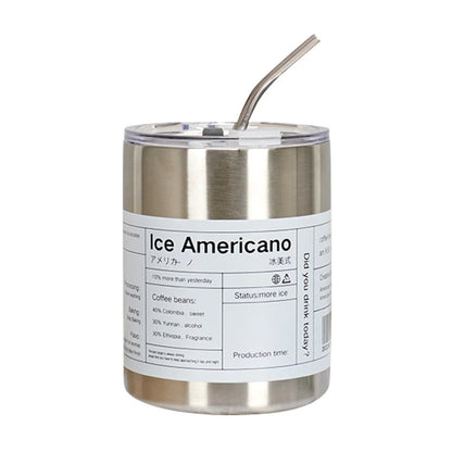 SteelMug™ - Termo de Café de Doble Capa en Acero Inoxidable con Tapa para Bebidas Frías y Calientes