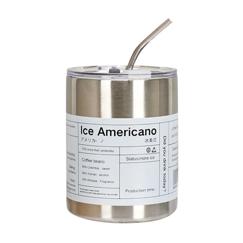 SteelMug™ - Termo de Café de Doble Capa en Acero Inoxidable con Tapa para Bebidas Frías y Calientes