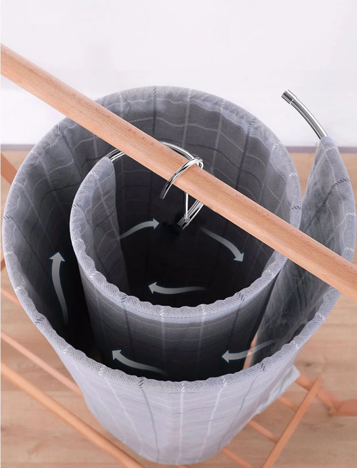 SpiralDry™ - Pack de 2 Tendederos de Sábanas en Espiral de Acero Inoxidable para Ropa de Cama y Mantas para un Secado Uniforme