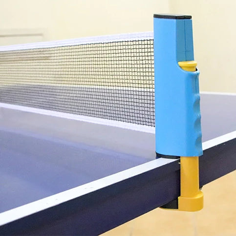 PingPongPlay™ - Set de Mesa de Ping Pong Pelotas y Red Ajustable para Jugar en Cualquier Lugar