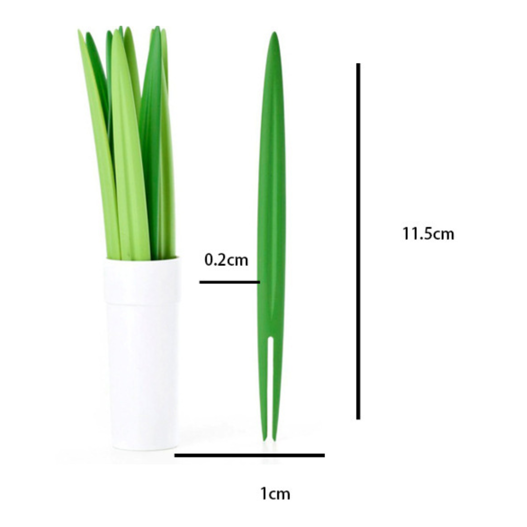 Pack de 10 piezas  en forma de Hoja de Bambú