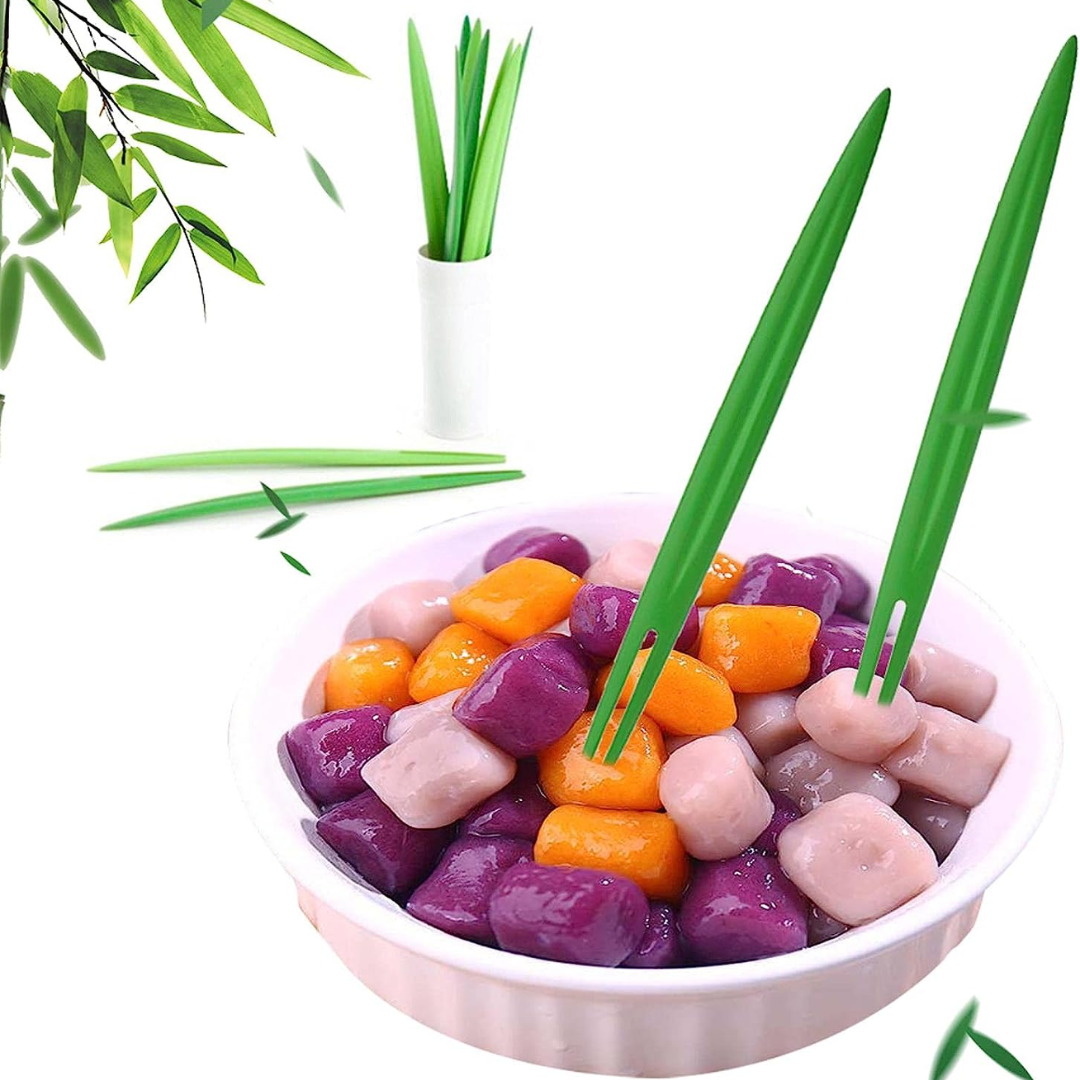 Pack de 10 piezas  en forma de Hoja de Bambú