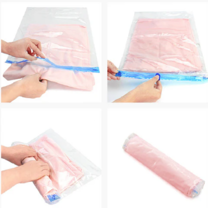 HandRoll - Juego de 3 Bolsas de Almacenamiento al Vacío Manual