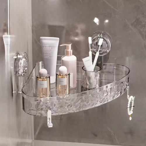 EdgeLux™ –  Estante Esquinero Minimalista de baño