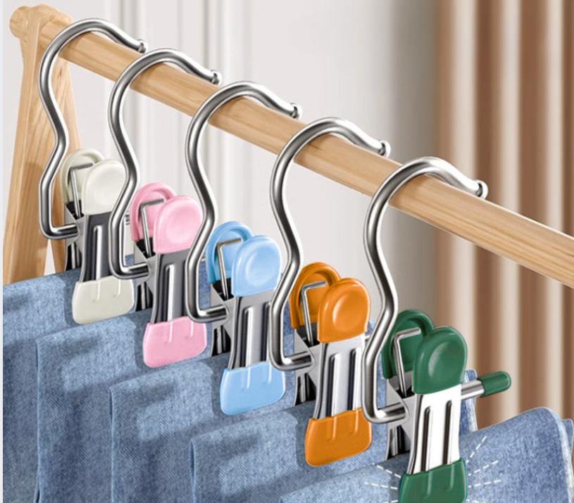 ClipHangerPro™- Set de 5 Ganchos Colgadores Multiusos en color Blanco