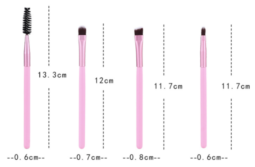 Set de 5 brochas para maquillaje con estuche viajero