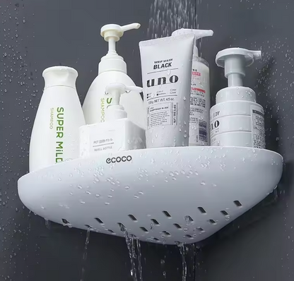 EcoCorner - Estante esquinero para baño con sistema de drenaje
