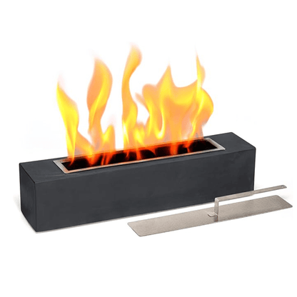 FireStone - Centro de Llama de Mesa de Hormigón con Estilo Minimalista