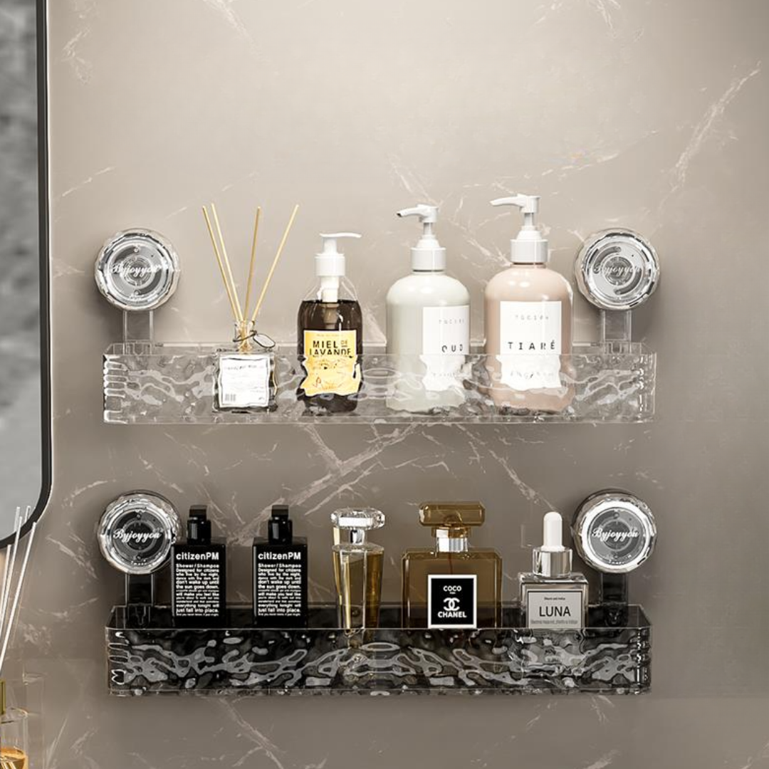 InvisibleRack™ - Estante Minimalista de baño resistente con sistema de drenaje