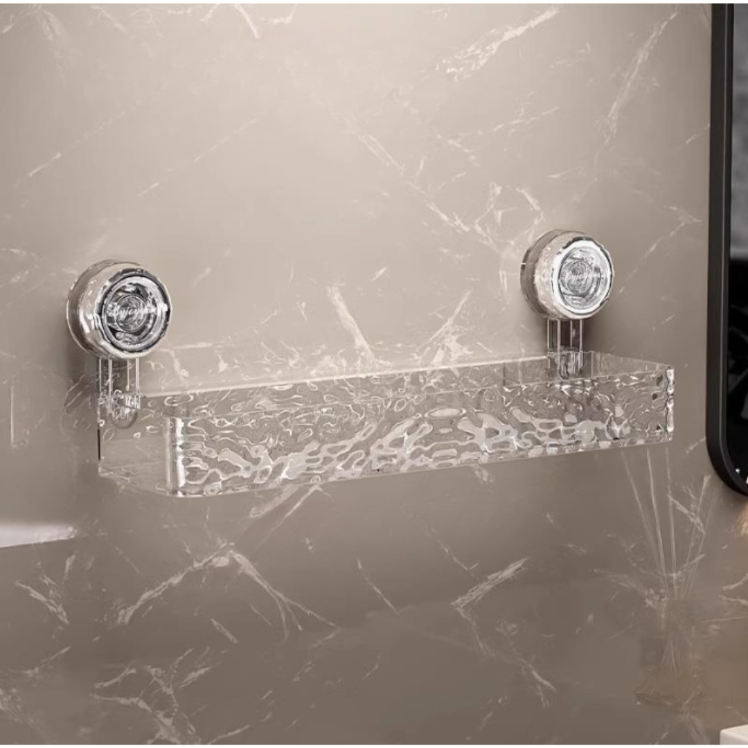 InvisibleRack™ - Estante Minimalista de baño resistente con sistema de drenaje