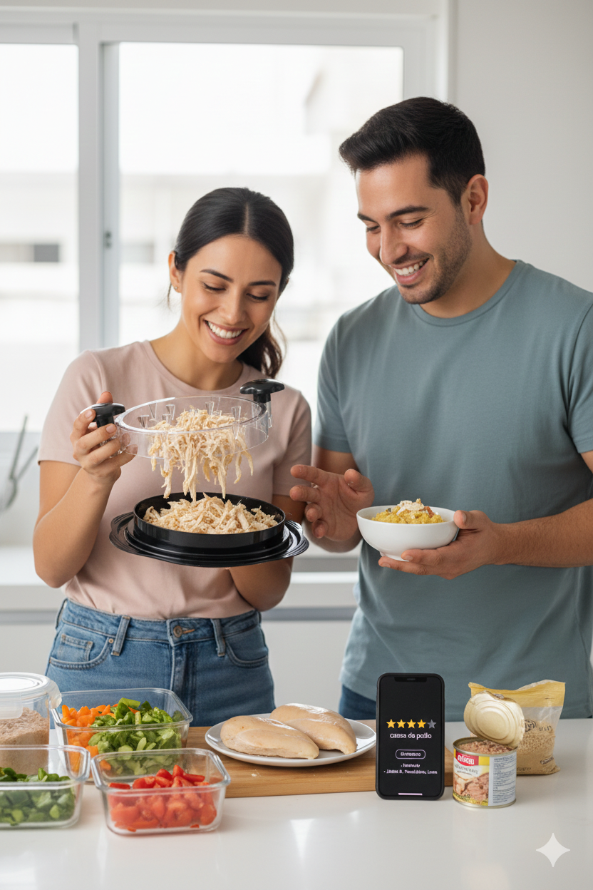 Desmenuzador de pollo y Carne