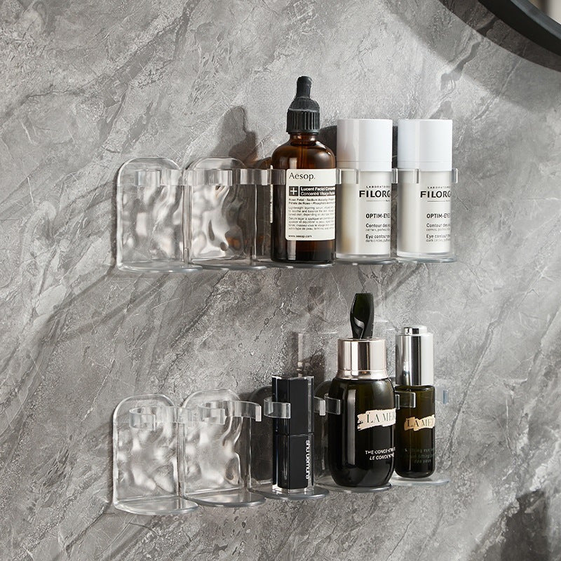 MinimalRack™- Set de 2 Estantes de almacenamiento de acrílico con textura y cinta de doble contacto