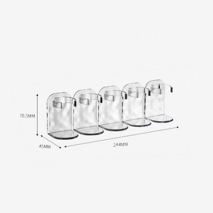 MinimalRack™- Set de 2 Estantes de almacenamiento de acrílico con textura y cinta de doble contacto
