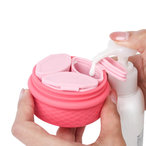 GlowContainer  - Contenedor Múltiple de Silicona para Productos de Belleza y Cosméticos