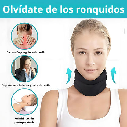 SnoreLess™ - Soporte Ergonómico para el Cuello Antirronquidos y Alineación Cervical