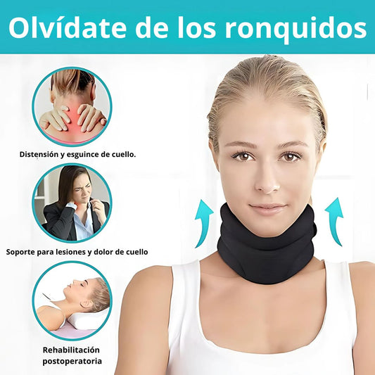 SnoreLess™ - Soporte Ergonómico para el Cuello Antirronquidos y Alineación Cervical