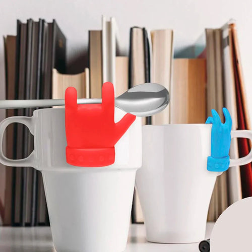 Soporte para cuchara de té con forma de Rock and Roll