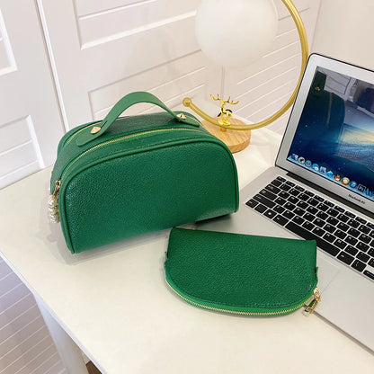 TravelLite: Pack de 2 Neceseres de Maquillaje Minimalista para Viajeros con Estilo