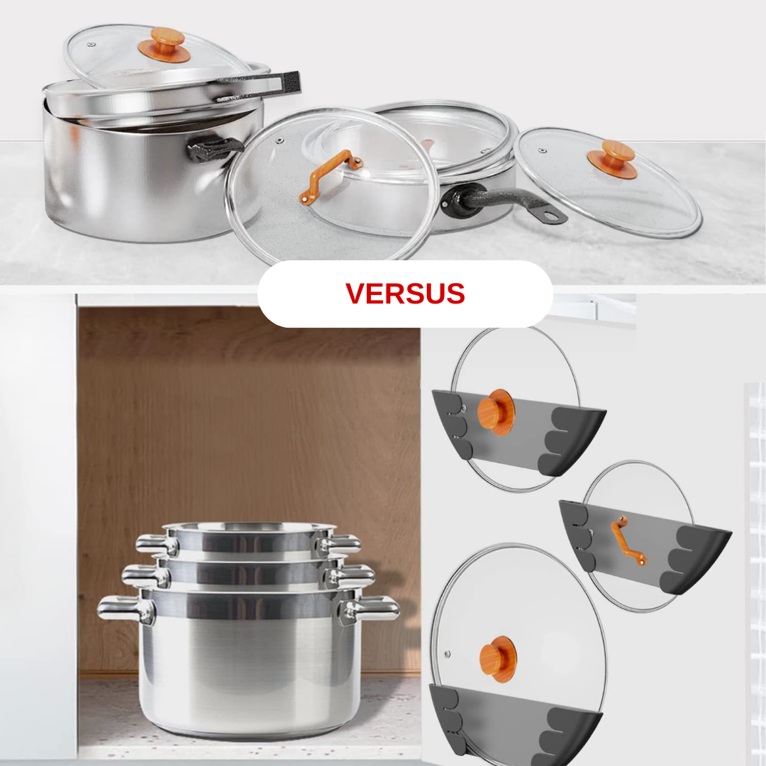 LidRack - Set de 2 Organizadores universales de tapa de olla