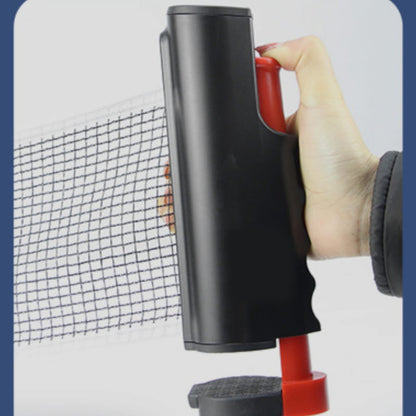 PingPongPlay™ - Set de Mesa de Ping Pong Pelotas y Red Ajustable para Jugar en Cualquier Lugar